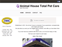 Tablet Screenshot of animalhousenj.com